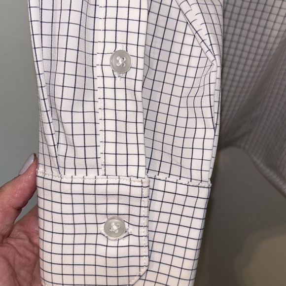 Mizzen + Main Leeward Performance Fabric Long Sleeve Shirt Medium Tall Trim Fit - Picture 6 of 10